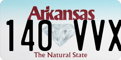 AR license plate 140VVX