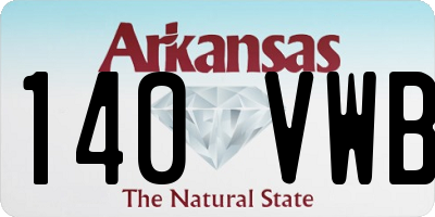 AR license plate 140VWB