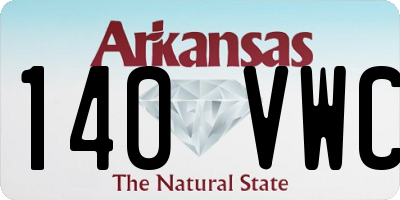 AR license plate 140VWC