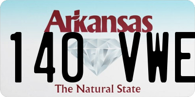 AR license plate 140VWE