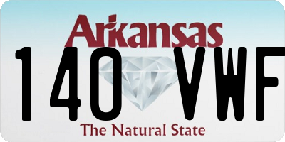 AR license plate 140VWF