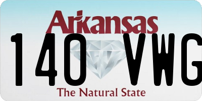 AR license plate 140VWG