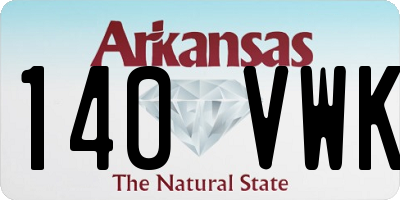 AR license plate 140VWK