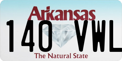 AR license plate 140VWL