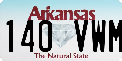 AR license plate 140VWM
