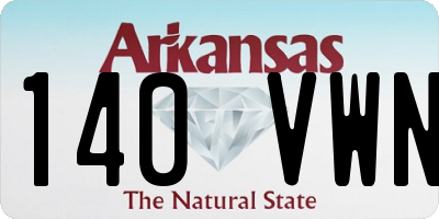 AR license plate 140VWN