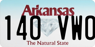 AR license plate 140VWO