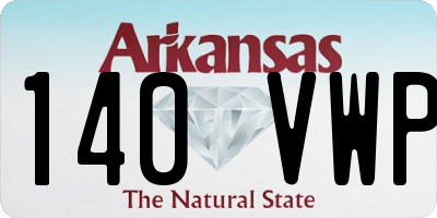 AR license plate 140VWP