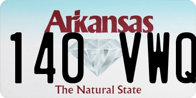 AR license plate 140VWQ