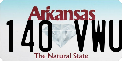 AR license plate 140VWU