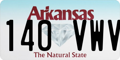 AR license plate 140VWV