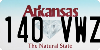 AR license plate 140VWZ