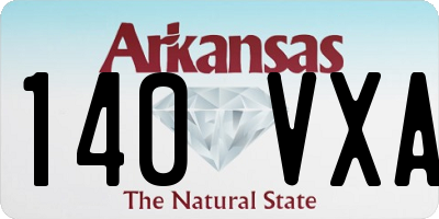 AR license plate 140VXA