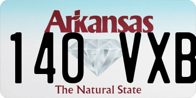 AR license plate 140VXB