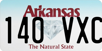 AR license plate 140VXC