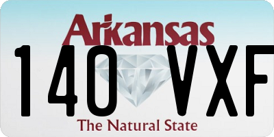 AR license plate 140VXF