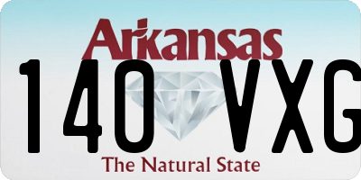 AR license plate 140VXG