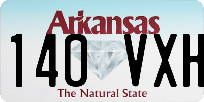 AR license plate 140VXH