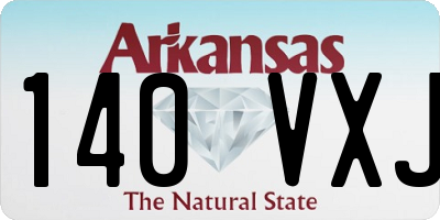 AR license plate 140VXJ