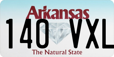 AR license plate 140VXL