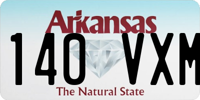 AR license plate 140VXM