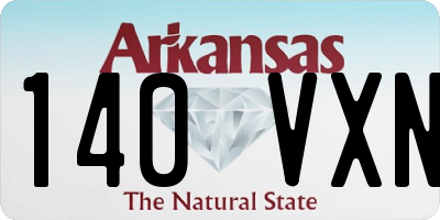 AR license plate 140VXN