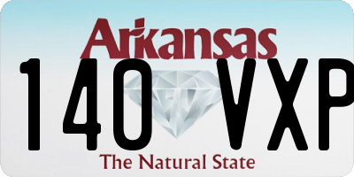 AR license plate 140VXP