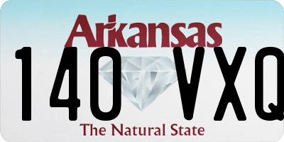 AR license plate 140VXQ