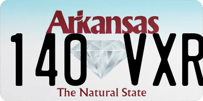 AR license plate 140VXR