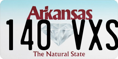 AR license plate 140VXS