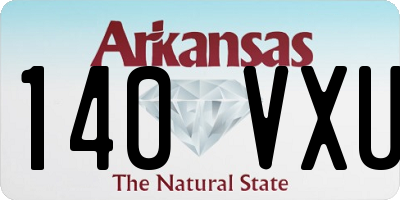 AR license plate 140VXU