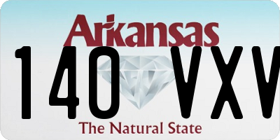 AR license plate 140VXV