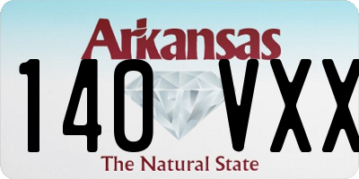 AR license plate 140VXX