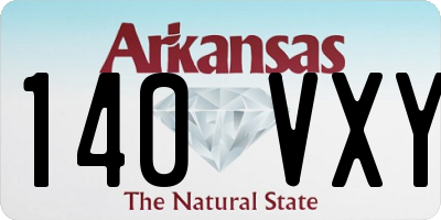 AR license plate 140VXY