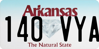 AR license plate 140VYA