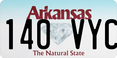 AR license plate 140VYC