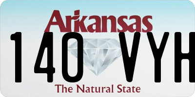 AR license plate 140VYH