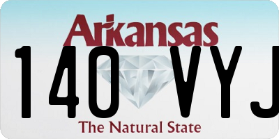 AR license plate 140VYJ