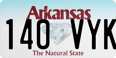 AR license plate 140VYK