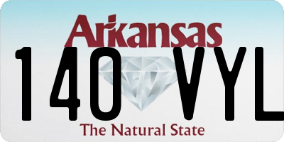AR license plate 140VYL