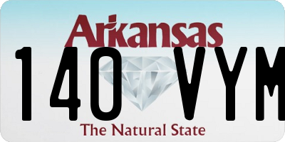 AR license plate 140VYM
