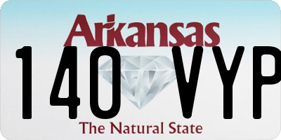 AR license plate 140VYP