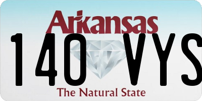 AR license plate 140VYS