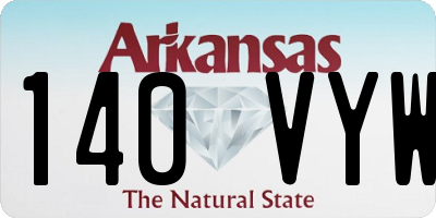 AR license plate 140VYW
