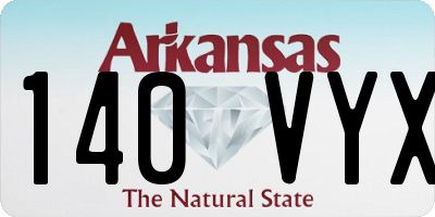 AR license plate 140VYX