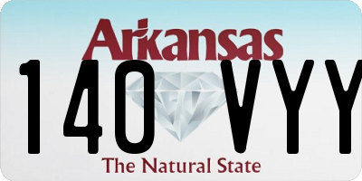AR license plate 140VYY