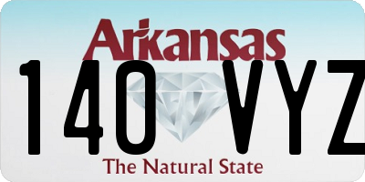 AR license plate 140VYZ