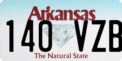 AR license plate 140VZB