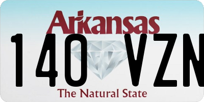 AR license plate 140VZN