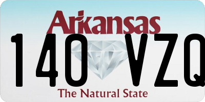 AR license plate 140VZQ